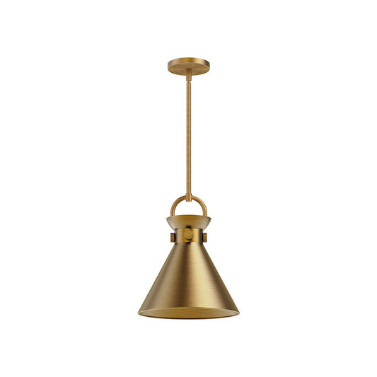 Alora Mood Emerson 1 Light 11" Pendant, Aged Gold - PD412011AG