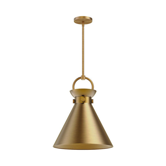 Alora Mood Emerson 1 Light 14" Pendant, Aged Gold - PD412014AG