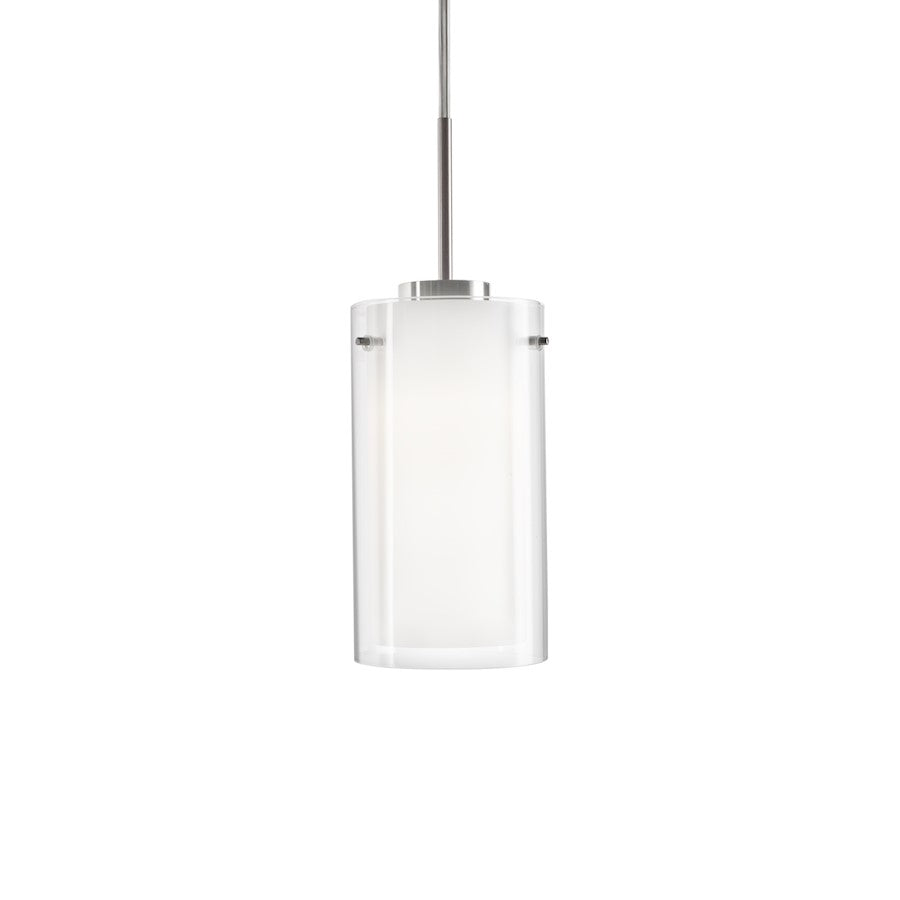 Kuzco Verona 7" LED Pendant, Brushed Nickel/Opal - PD41304-BN