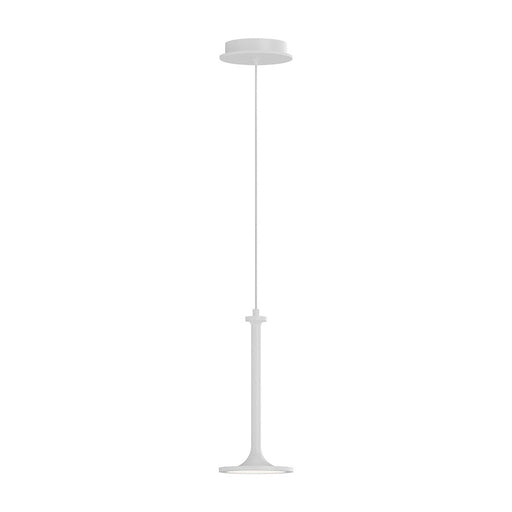 Alora Mood Issa 6" LED Pendant, White/Frosted Acrylic - PD418006WH