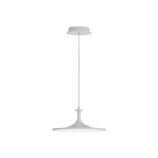Alora Mood Issa 12" LED Pendant, White/Frosted Acrylic - PD418012WH
