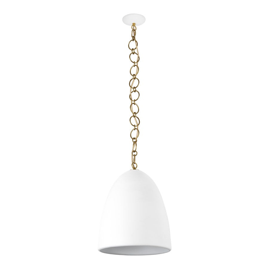 Kuzco Grant 14" Wht Pendant, Antique Wht