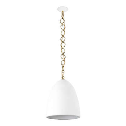 Kuzco Grant 14" Wht Pendant, Antique Wht