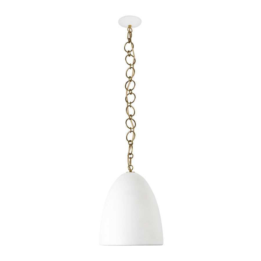 Kuzco Grant 14" Wht Pendant, Antique Wht