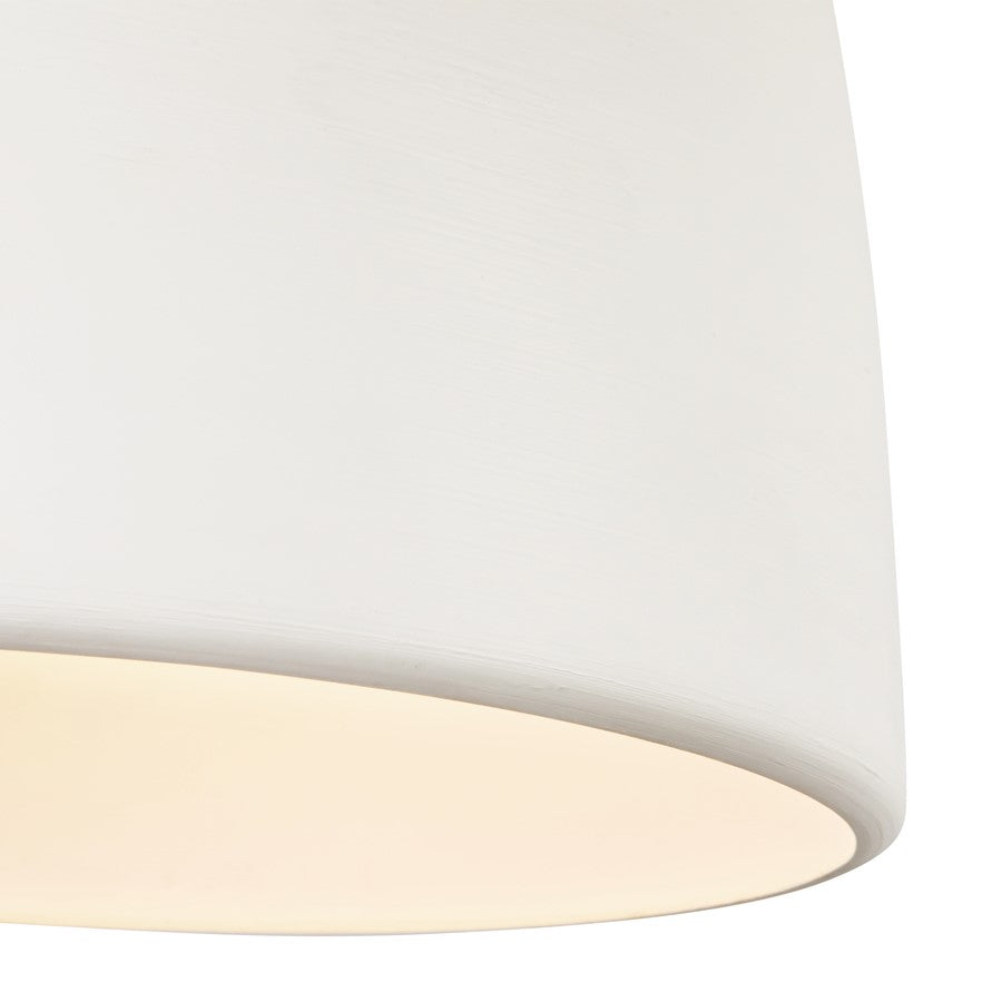 Kuzco Grant 14" Wht Pendant, Antique Wht