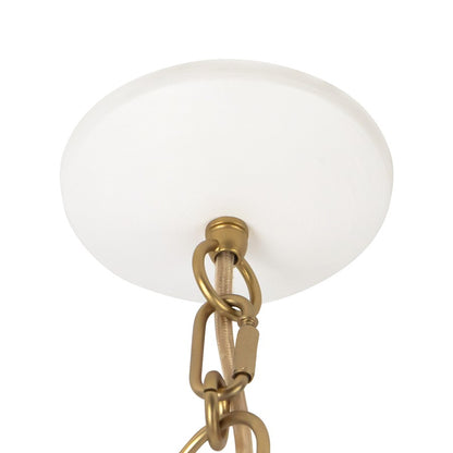 Kuzco Grant 14" Wht Pendant, Antique Wht