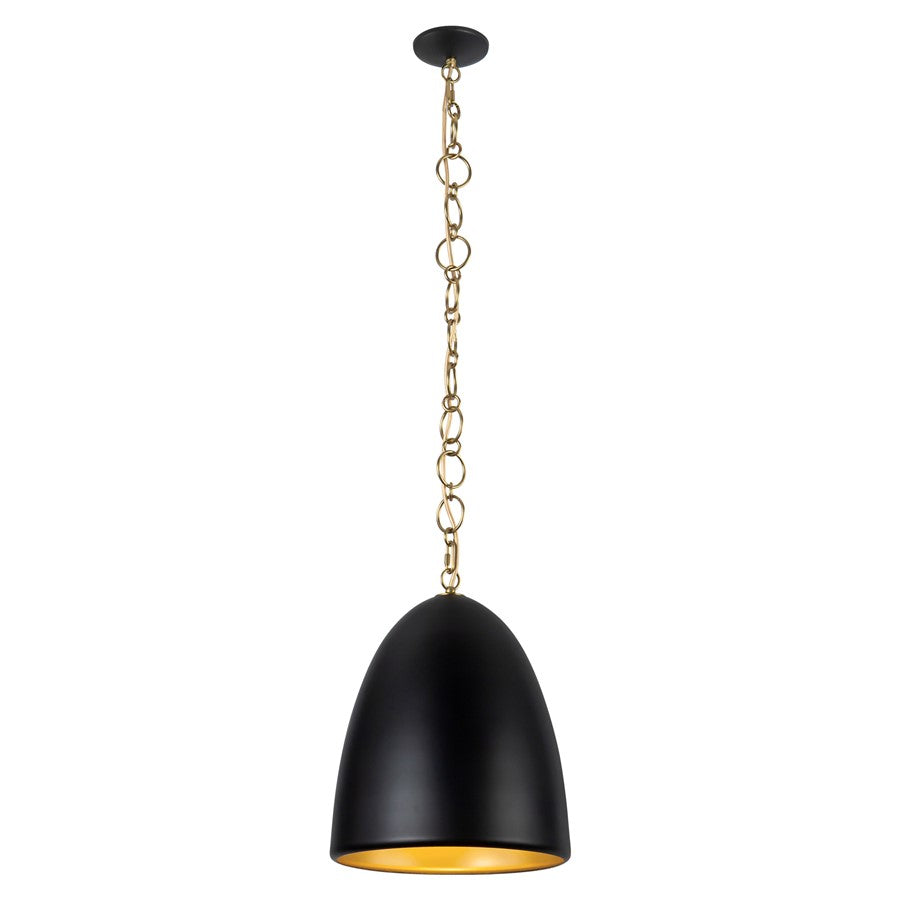 Kuzco Grant 14" Blk Pendant, Matte Black - PD423014MB