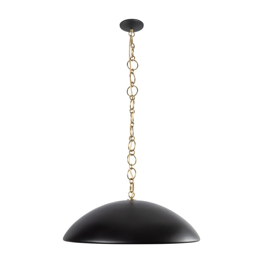 Kuzco Grant 27" Black Pendant, Matte Black