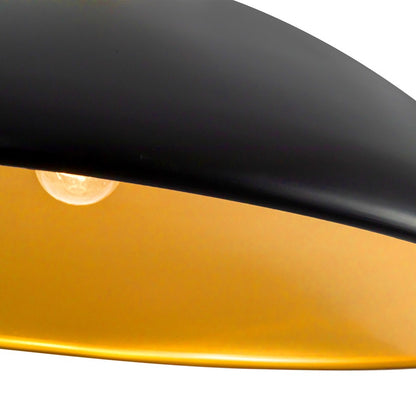Kuzco Grant 27" Black Pendant, Matte Black
