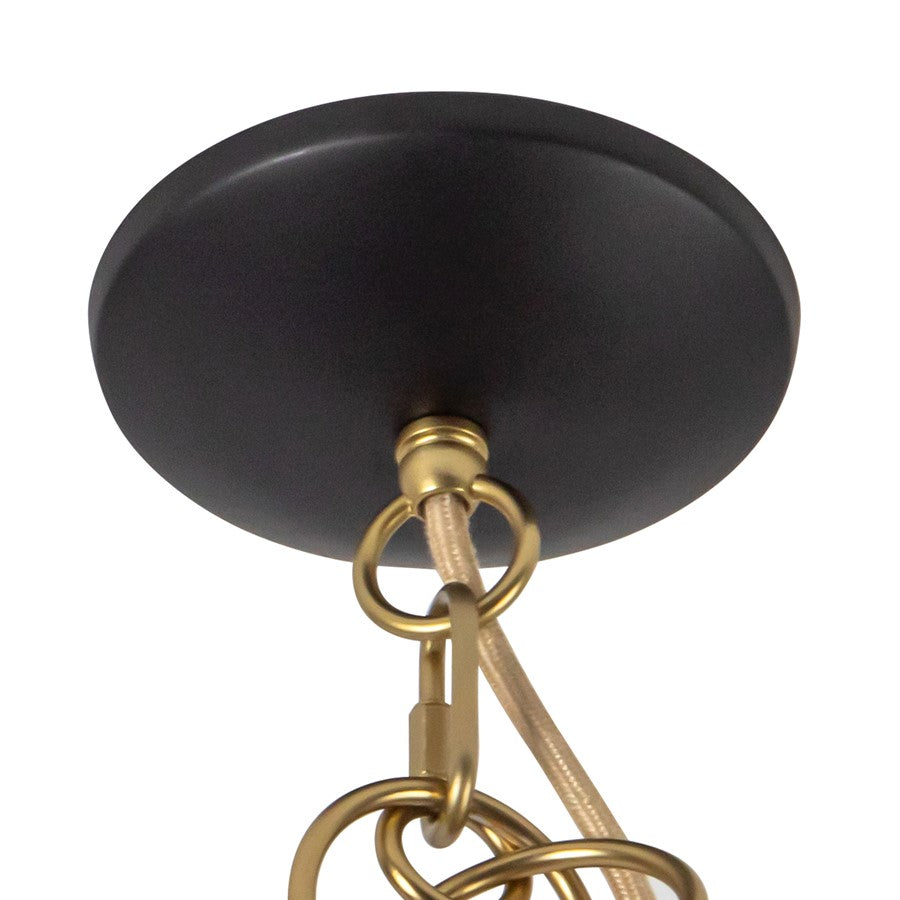 Kuzco Grant 27" Black Pendant, Matte Black