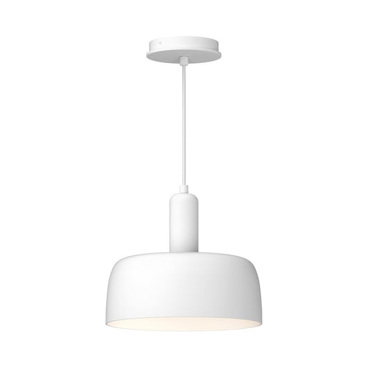 Alora Mood Adriano 1 Light 10" Pendant, White - PD427710WH