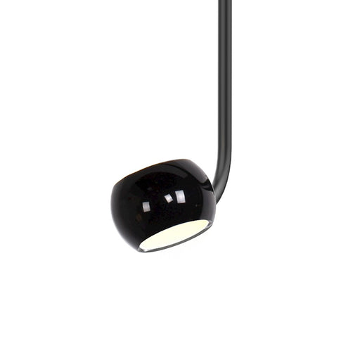 Kuzco Flux LED Pendant, Gloss Black/Acrylic Diffuser - PD46604-GBK