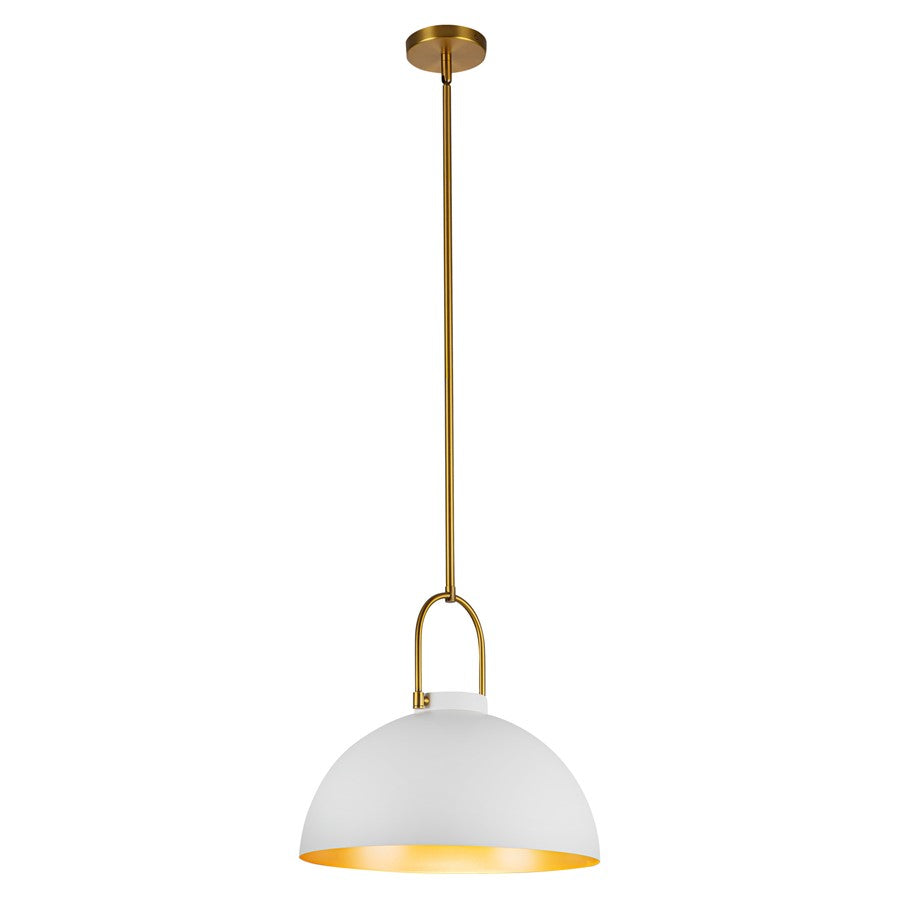 Kuzco Harper 16" Socket Pendant, White