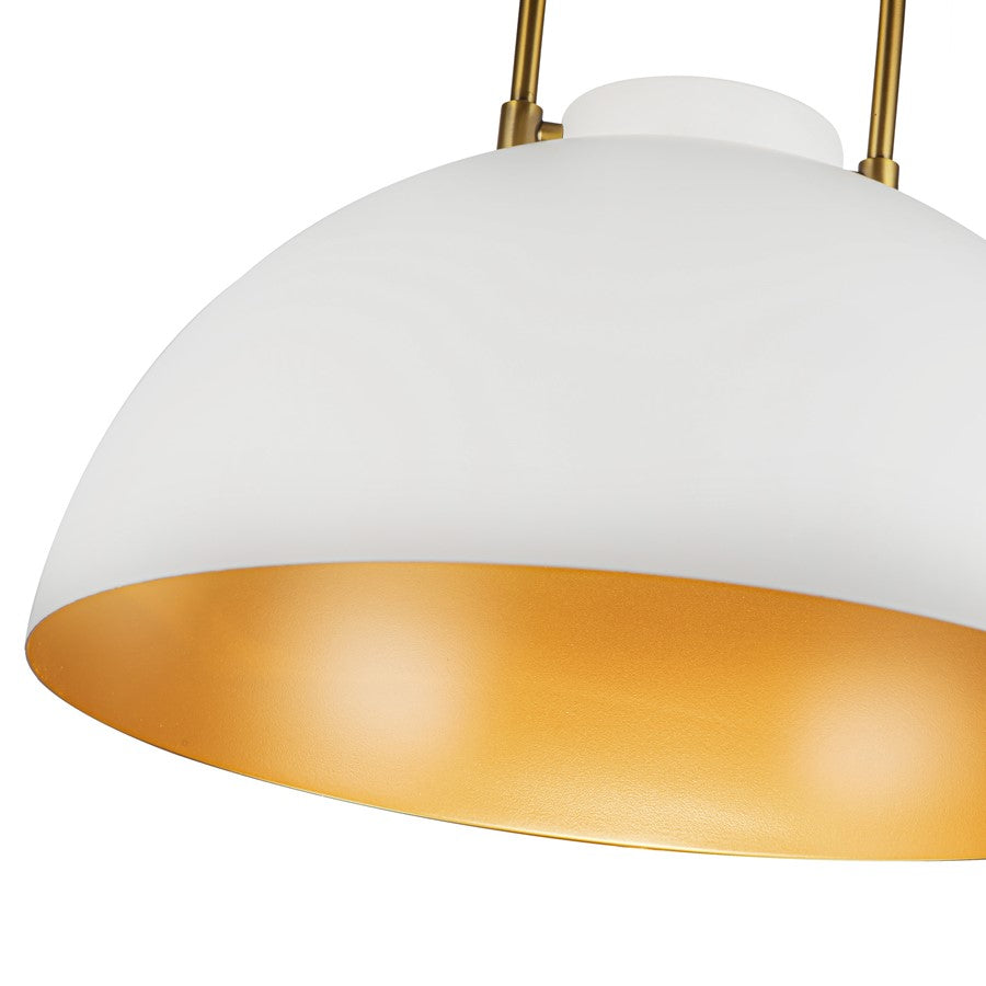 Kuzco Harper 16" Socket Pendant, White