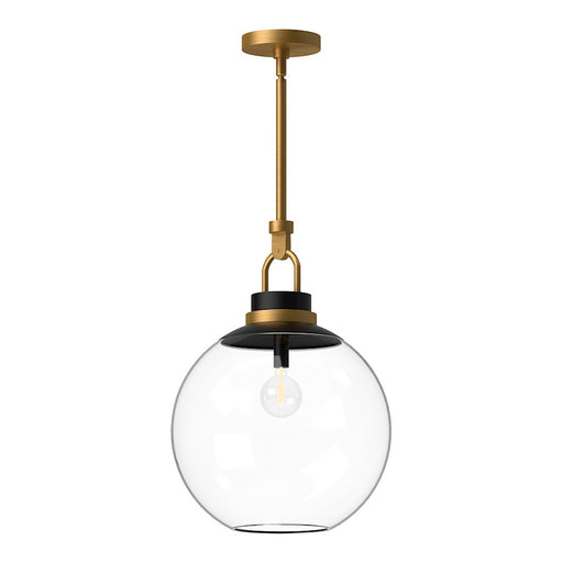 Alora Mood Copperfield 1 Light 16" Pendant, Gold/Clear/Clear/Opal - PD520516AGCL