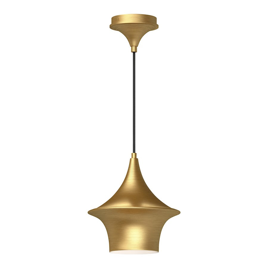 Alora Mood Emiko 1 Light 9" Pendant, Brushed Gold - PD523009BG