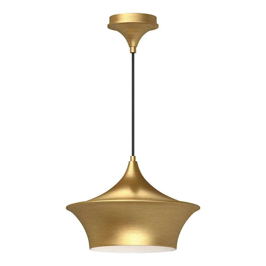 Alora Mood Emiko 1 Light 12" Pendant, Brushed Gold - PD523013BG