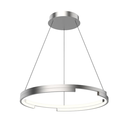 Kuzco Anello Minor 24" LED Pendant, Nickel/Frosted Acrylic Diffuser - PD52724-BN
