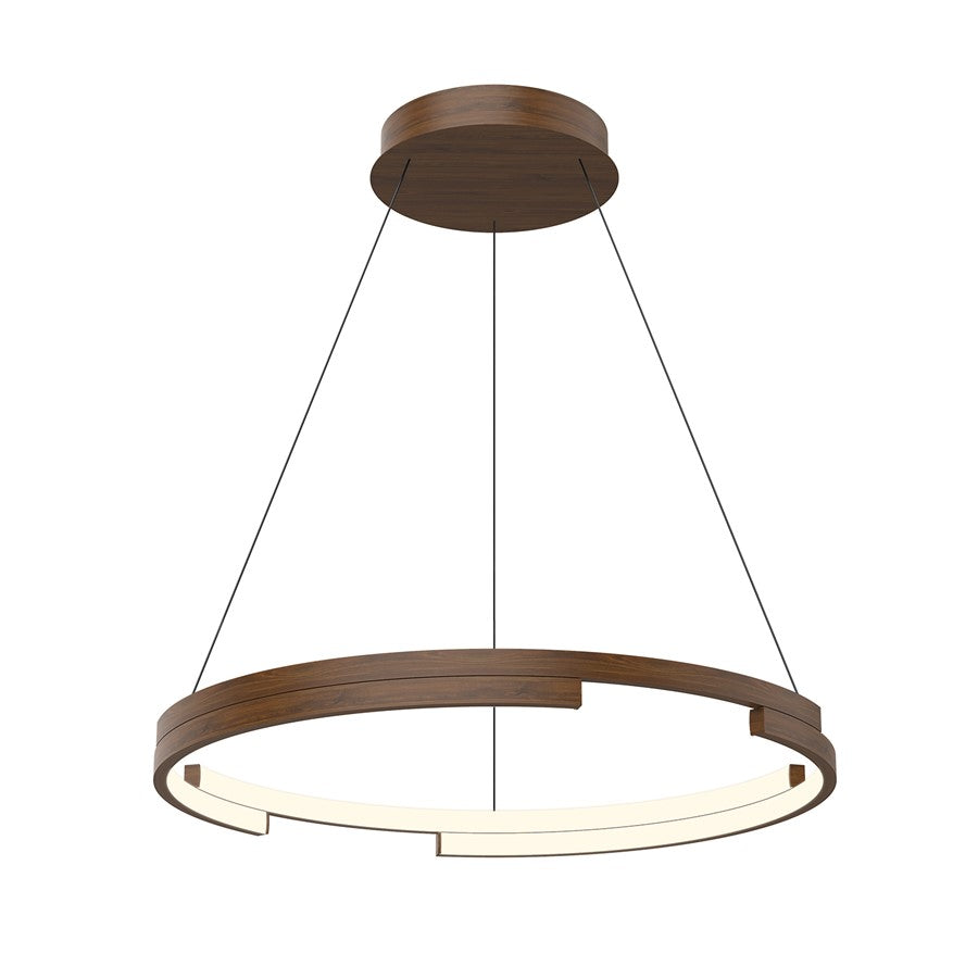 Kuzco Anello Minor 24"LED Pendant, Walnut - PD52724-WT-UNV