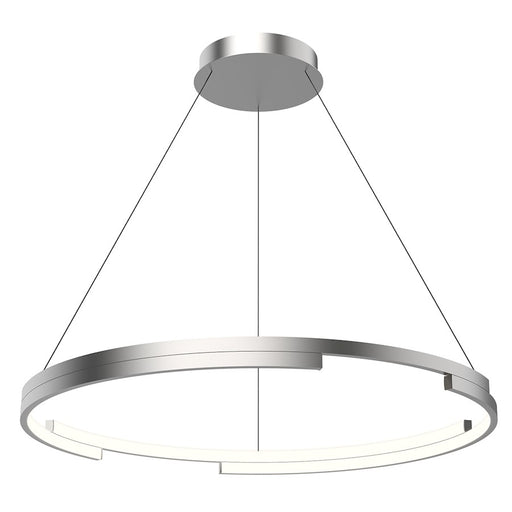 Kuzco Anello Minor 32" LED Pendant, Nickel/Frosted Acrylic Diffuser - PD52732-BN