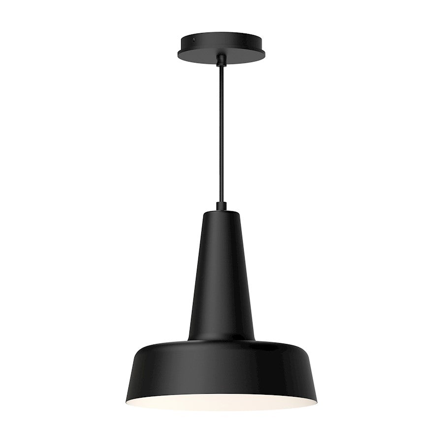 Alora Mood Juliana 1 Light 11" Pendant, Matte Black - PD527811MB