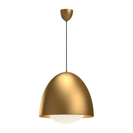 Alora Mood Kenji 1 Light 20" Pendant, Aged Gold/Opal Matte/Opal - PD529220AGOP