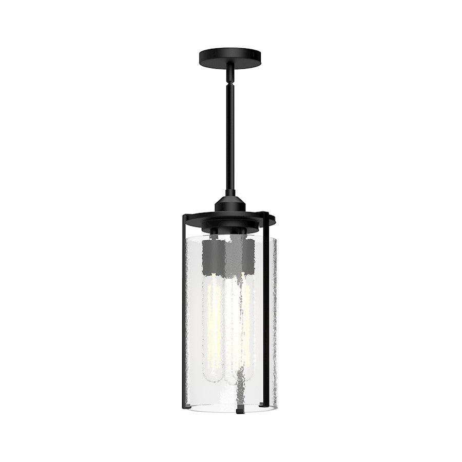 Alora Mood Belmont 1Lt 5" Pendant, Clear Water/Black/Clear Water - PD536005MBWC