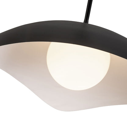 Kuzco Kirby 22" Black Pendant, Black