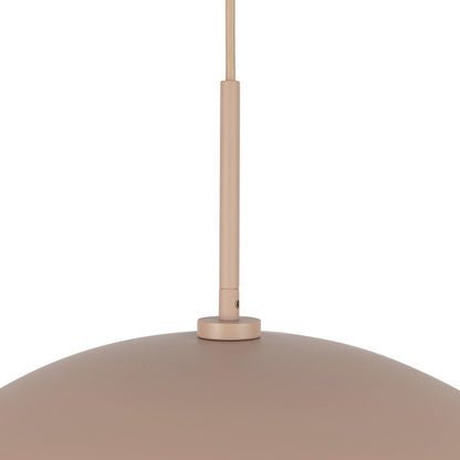 Kuzco Regent 19" Socket Pendant, Peach/Steel Shade