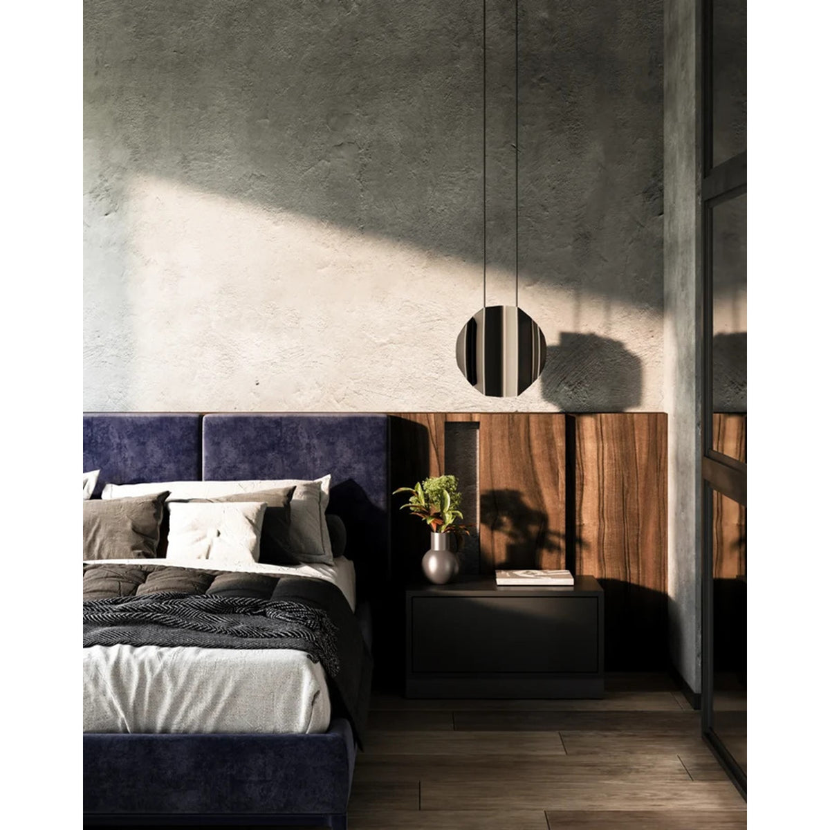 Kuzco Akira 2-Light Pendant | Modern Black Steel with Brushed Gold Interior | Kitchen Island & Dining Room Statement | Model PD58014-BK-GD