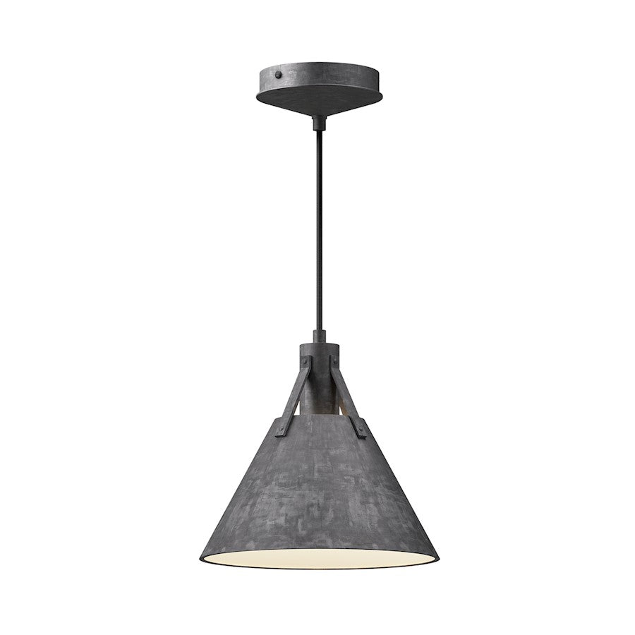 Alora Mood Archer 1 Light 10" Pendant, Steel - PD584510SL