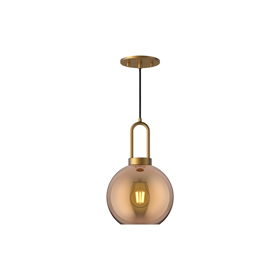 Alora Mood Soji 1 Light 8" Pendant, Gold/Copper - PD601608AGCP