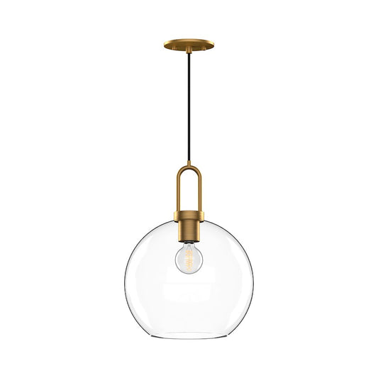 Alora Mood Soji 1Lt 10" Pendant, Gold/Clear - PD601710AGCL