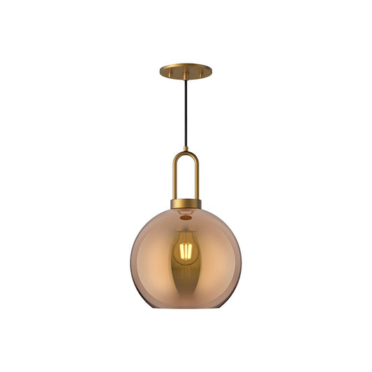 Alora Mood Soji 1Lt 10" Pendant, Gold/Copper - PD601710AGCP