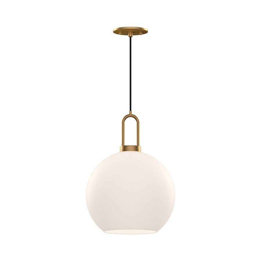 Alora Mood Soji 1Lt 10" Pendant, Gold/Opal - PD601710AGOP