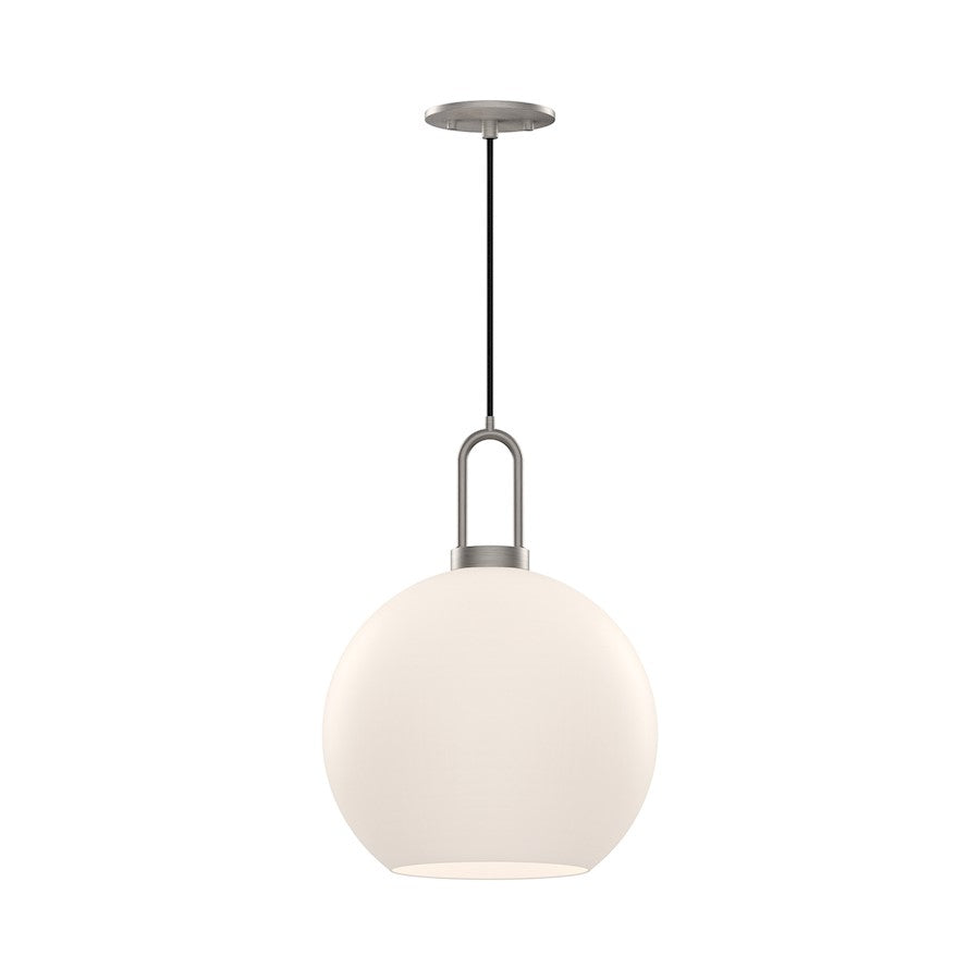 Alora Mood Soji 1Lt 10" Pendant, Nickel/Opal - PD601710BNOP