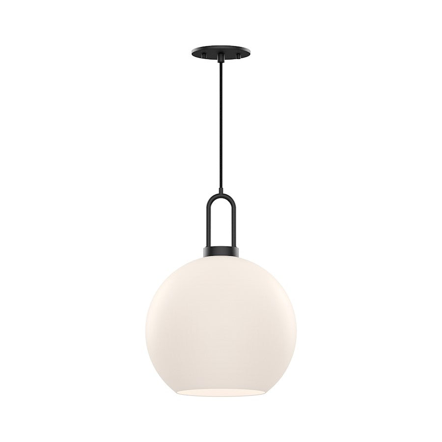 Alora Mood Soji 1Lt 10" Pendant, Black/Opal - PD601710MBOP