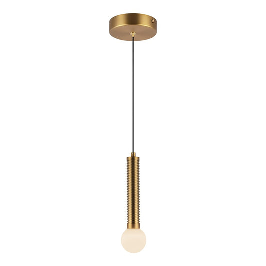 Kuzco Arden 9" LED Pendant, Brushed Gold/Opal Glass - PD612109BGOP-UNV