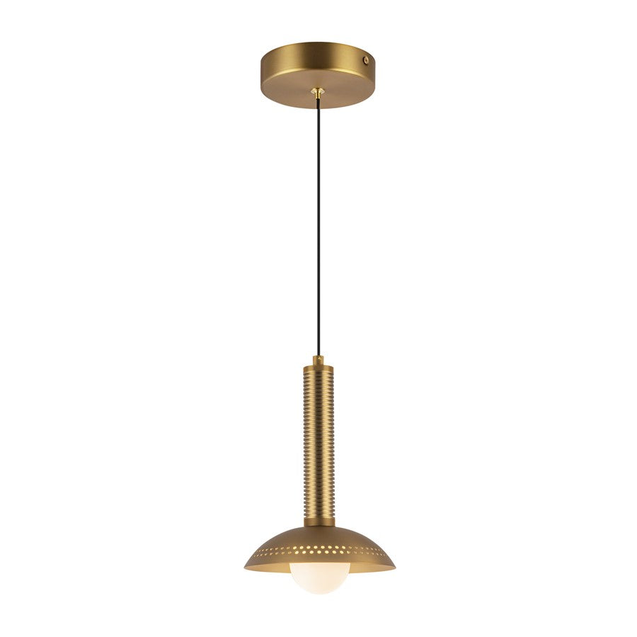 Kuzco Arden 9" (With) LED Pendant, Gold/Opal Glass/Steel - PD616109BGOP-UNV
