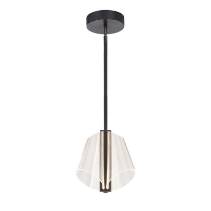 Kuzco Mulberry 11" LED Pendant, Black/Light Guide - PD62511-BK-LG-UNV