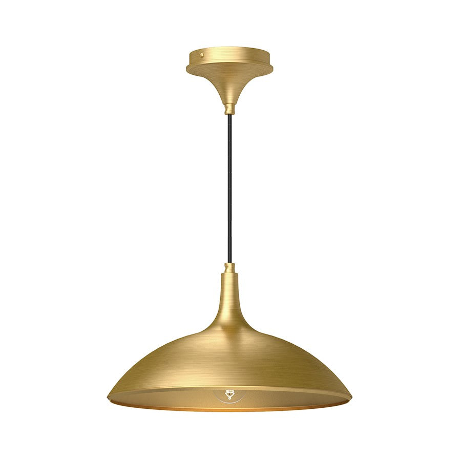 Alora Mood Abel 1 Light 14" Pendant, Brushed Gold - PD627914BG