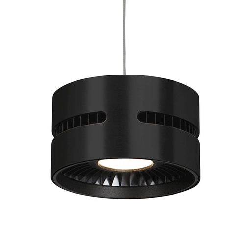 Kuzco Oxford 5" LED Pendant, Black/Frosted Acrylic Diffuser - PD6705-BK