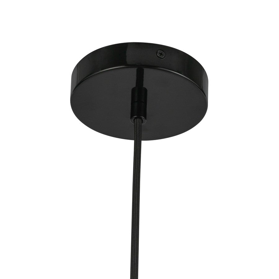Kuzco Hayden 7" LED Pendant, Glossy Black