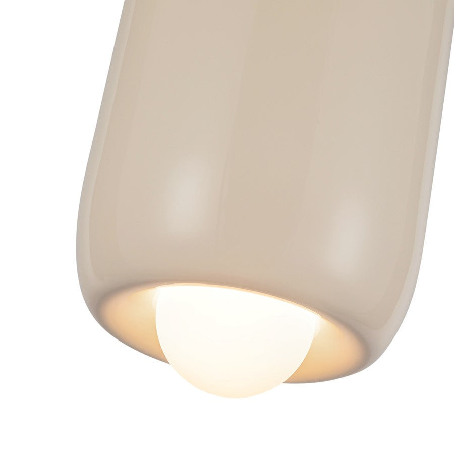 Kuzco Hayden 7" LED Pendant, Pearl White