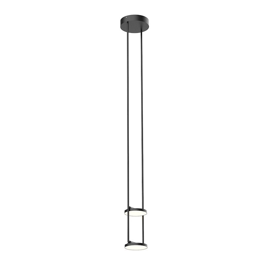 Kuzco Novel 8" LED Pendant, Black/Acrylic Guide - PD72208-BK