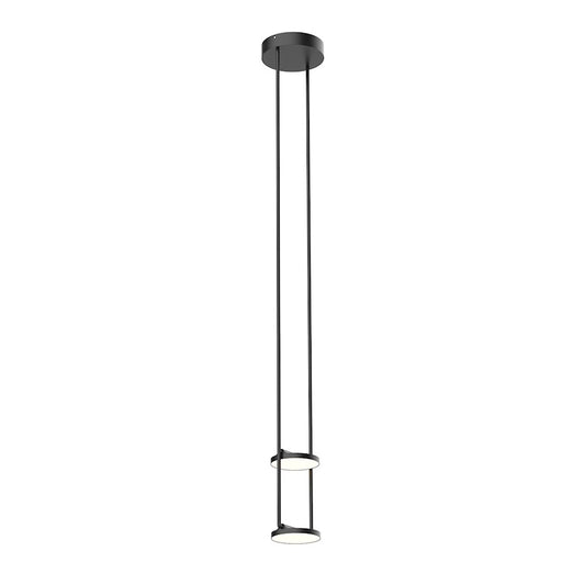 Kuzco Novel 8" LED Pendant, Black/Acrylic Guide - PD72208-BK