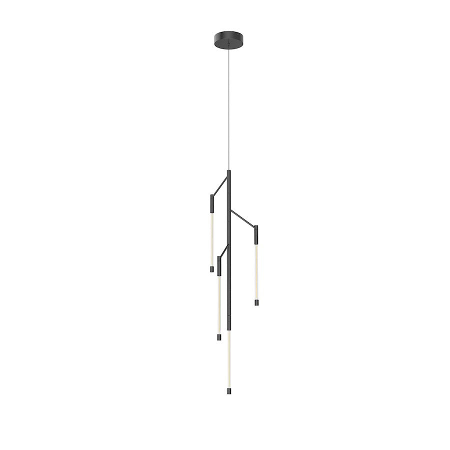 Kuzco Motif 38" LED Pendant, Black/Clear - PD74738-BK