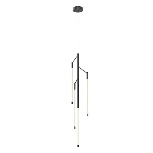 Kuzco Motif 46" LED Pendant, Black/Clear - PD74746-BK