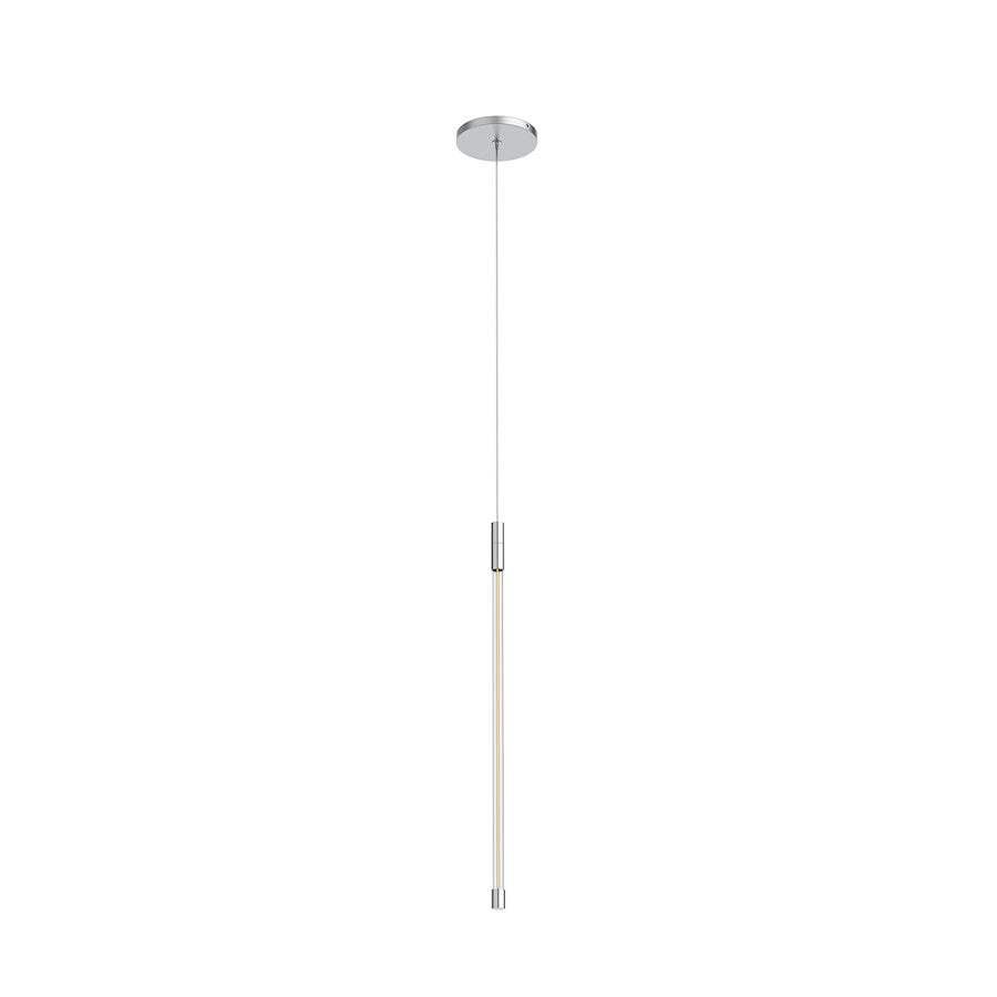 Kuzco Motif 21" LED Pendant, Chrome/Clear - PD75021-CH