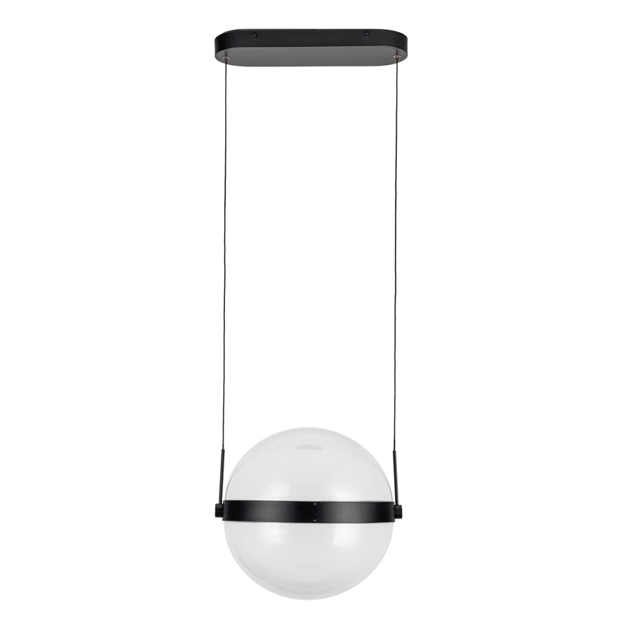 Kuzco Pisces 12" LED Pendant, Black/Light Guide - PD75912-BK-LG-3CCT-UNV